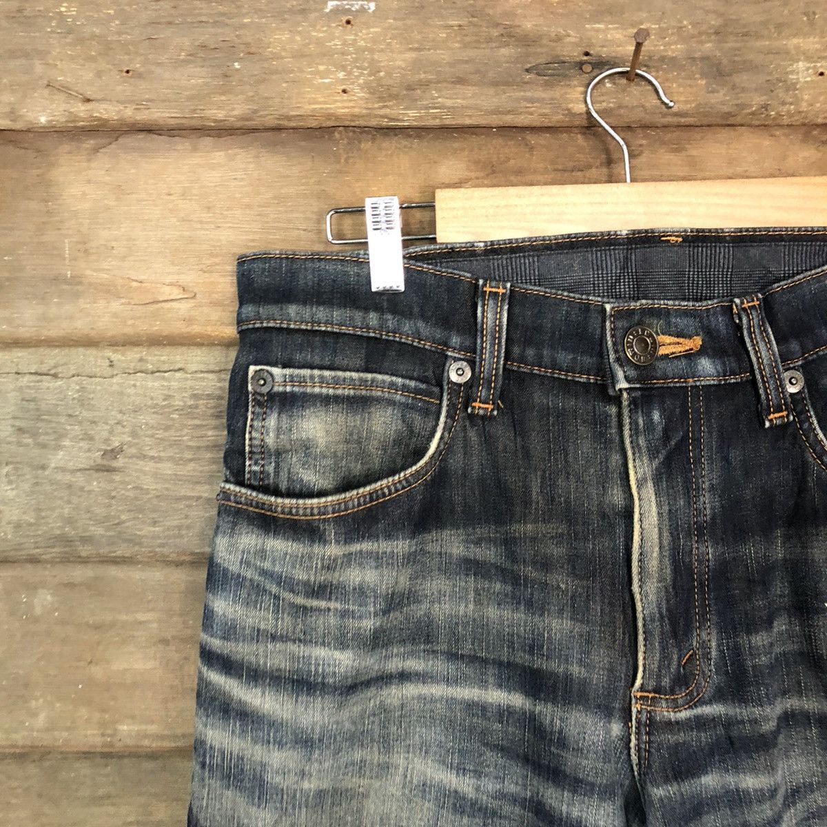 Edwin Edwin Black faded Distressed Denim jeans Pants #5731 Size US 31 - 4 Thumbnail