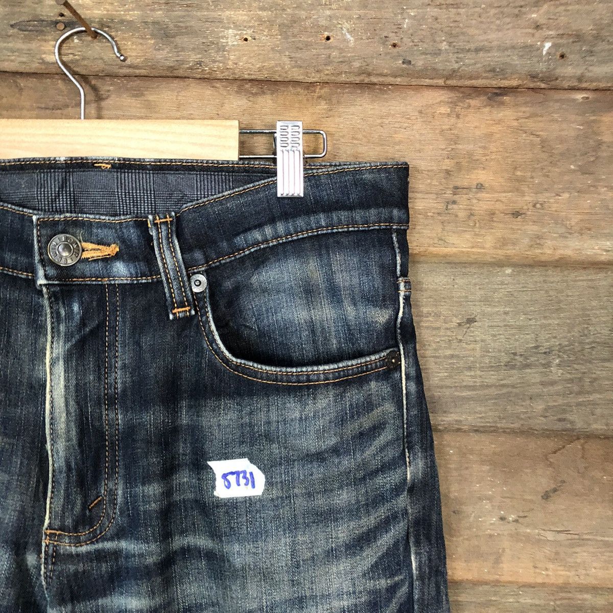 Edwin Edwin Black faded Distressed Denim jeans Pants #5731 Size US 31 - 5 Thumbnail