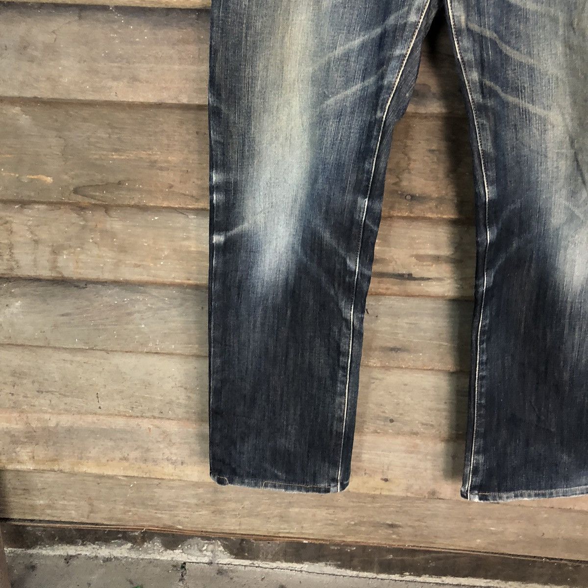 Edwin Edwin Black faded Distressed Denim jeans Pants #5731 Size US 31 - 6 Thumbnail
