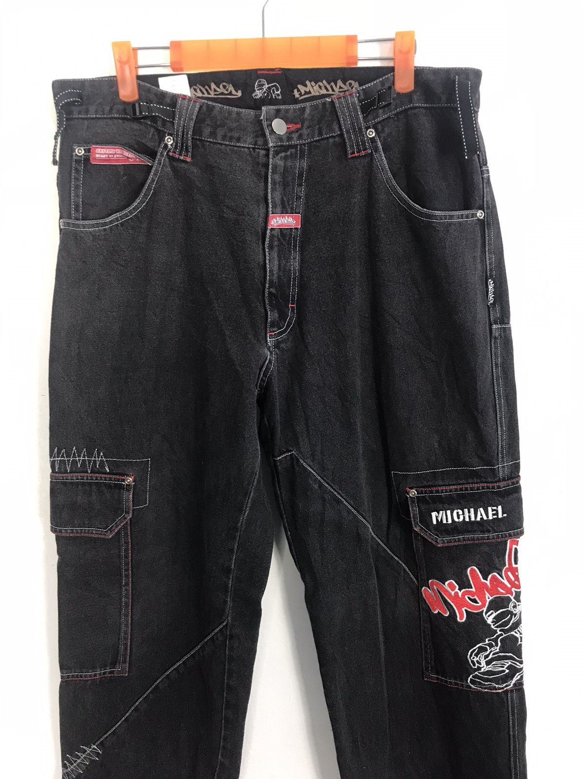 Japanese Brand Michael Dack Dive Double Knee Multi Pocket Tactical Utility Size US 34 / EU 50 - 3 Thumbnail