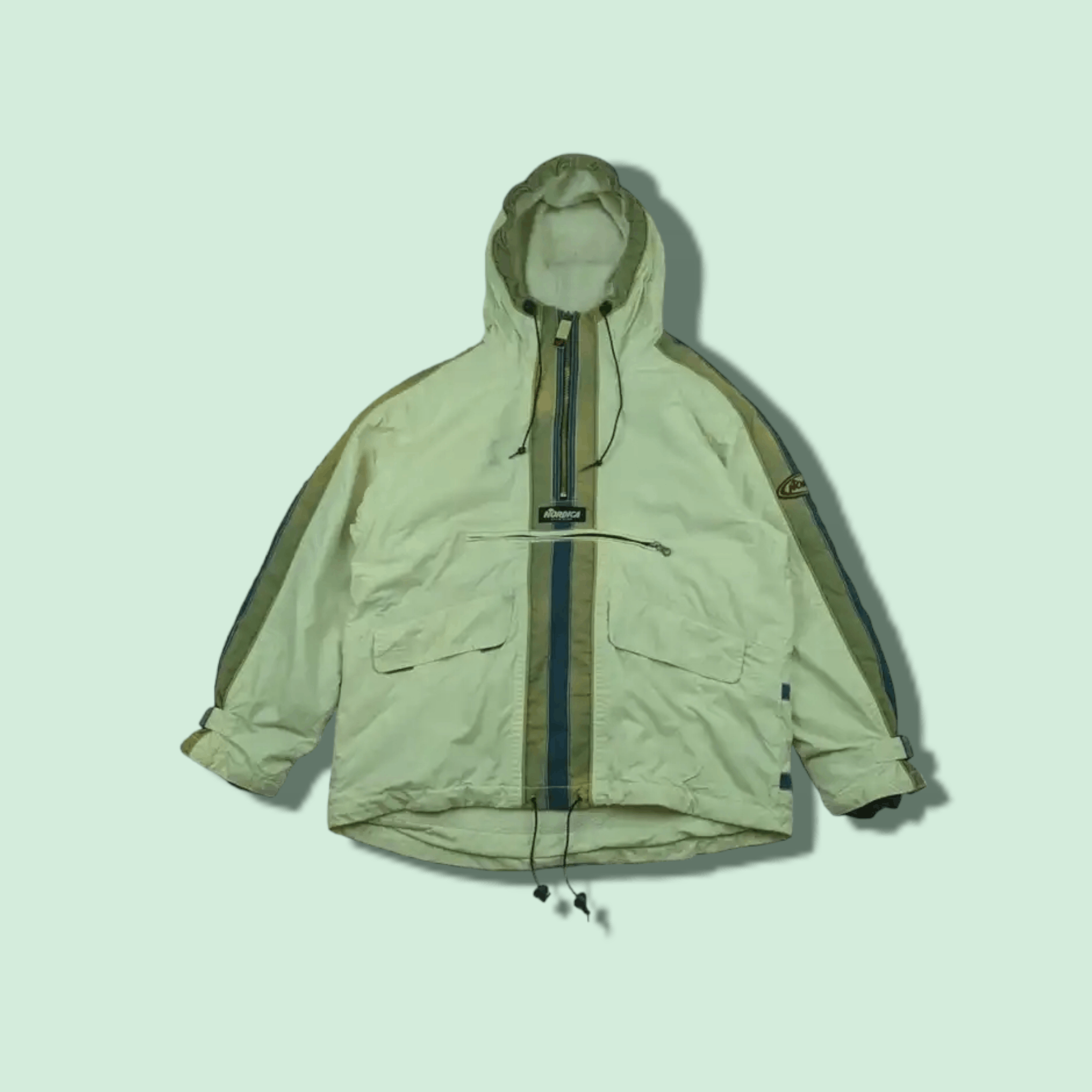 Vintage NORDICA Snow Wear Pullover Skii Jacket