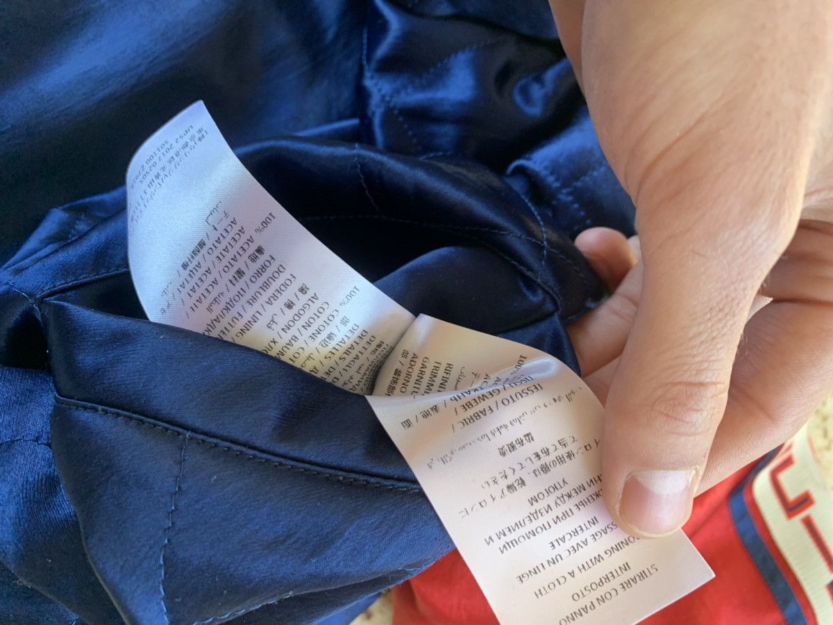 Gucci Logo Trim Acetate Bomber Jacket Size US M / EU 48-50 / 2 - 9 Thumbnail