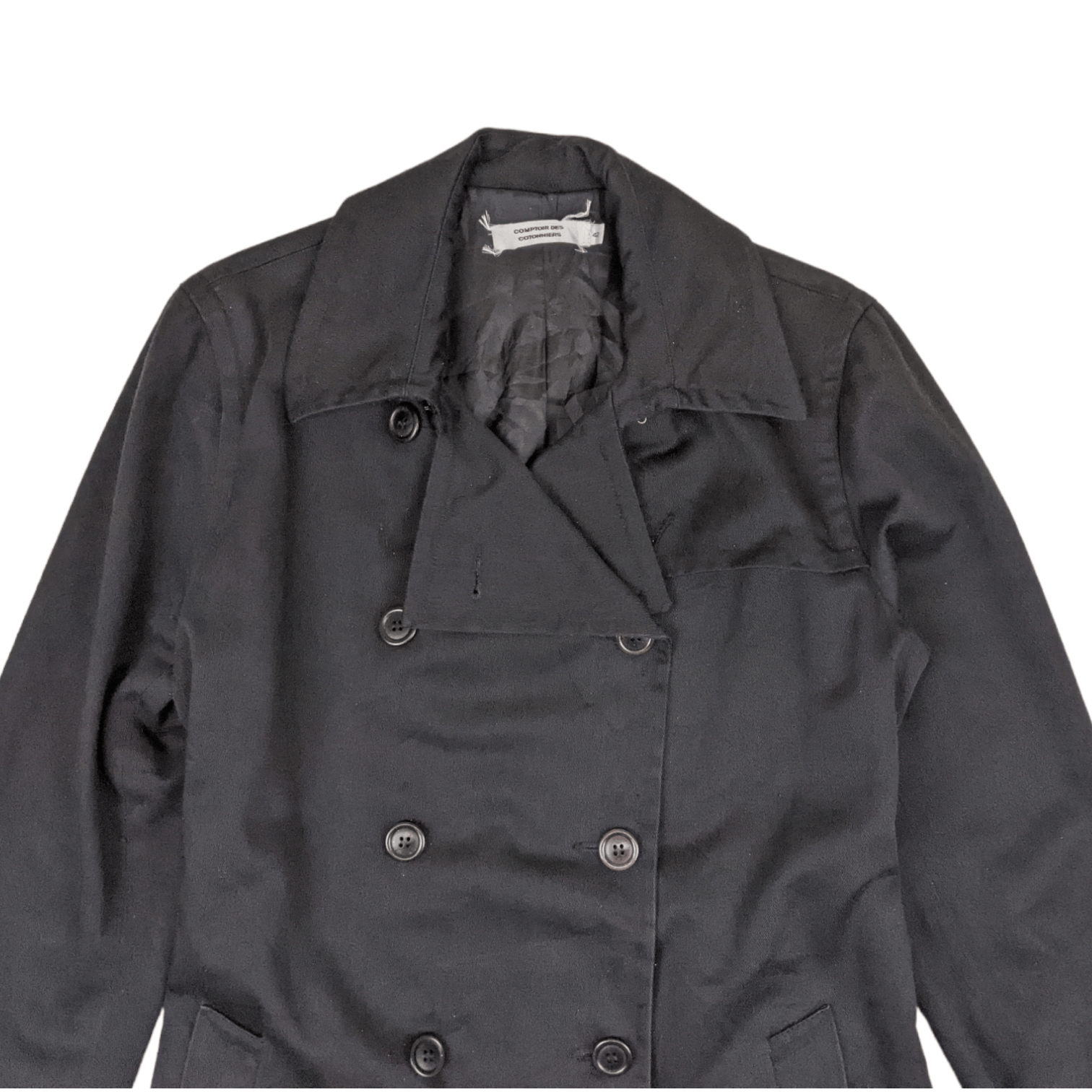 Japanese Brand CONTOIR DES COTONNIERS Long Trench Coat Jacket Size M / US 6-8 / IT 42-44 - 4 Thumbnail
