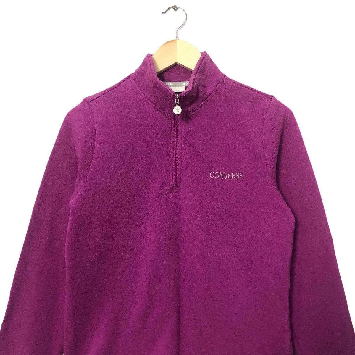 Converse Vintage Converse Half Zipper Embroidered Sweatshirt Size S / US 4 / IT 40 - 4 Thumbnail