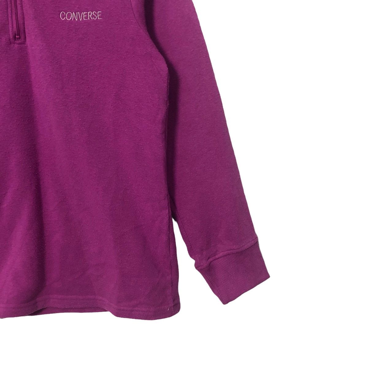 Converse Vintage Converse Half Zipper Embroidered Sweatshirt Size S / US 4 / IT 40 - 2 Thumbnail