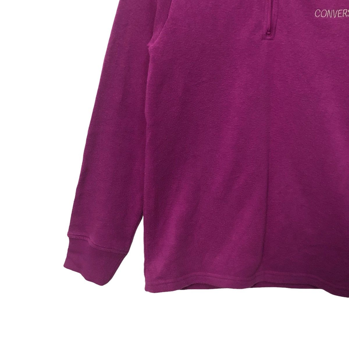 Converse Vintage Converse Half Zipper Embroidered Sweatshirt Size S / US 4 / IT 40 - 3 Thumbnail