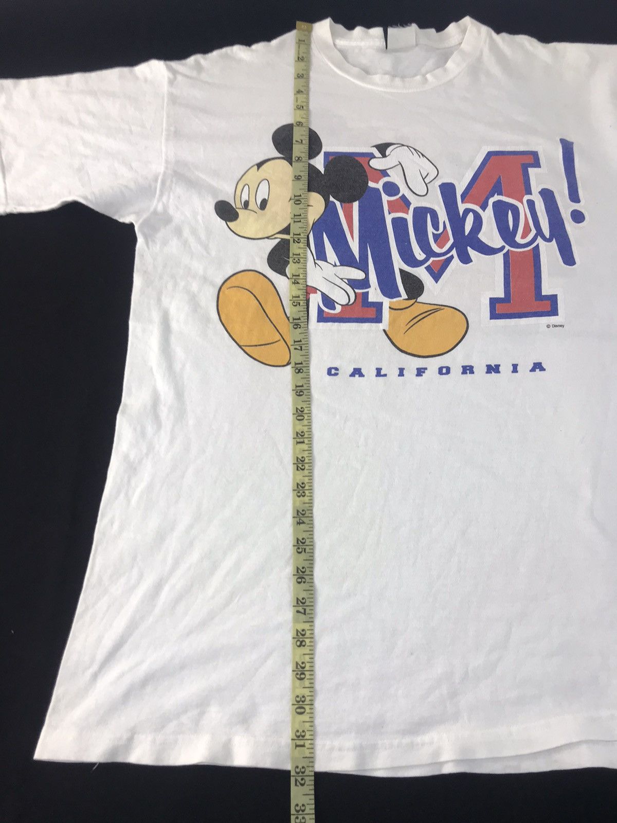 Disney × Mickey Mouse × Vintage Disney Mickey Mouse Mirror Printed Logo Tee Made In Usa Size US XL / EU 56 / 4 - 8 Thumbnail