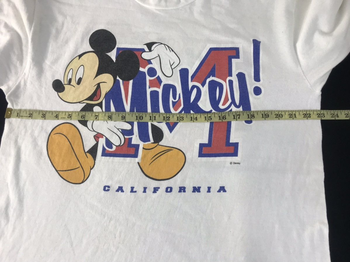 Disney × Mickey Mouse × Vintage Disney Mickey Mouse Mirror Printed Logo Tee Made In Usa Size US XL / EU 56 / 4 - 7 Thumbnail