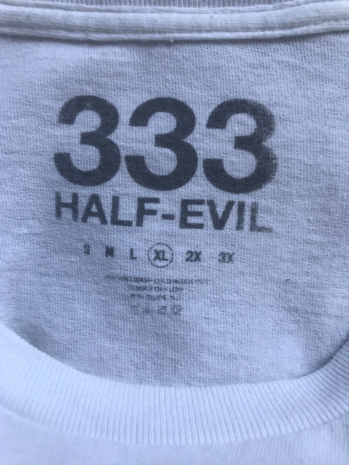 Half Evil Half evil 333 logo tee Size US XL / EU 56 / 4 - 4 Thumbnail