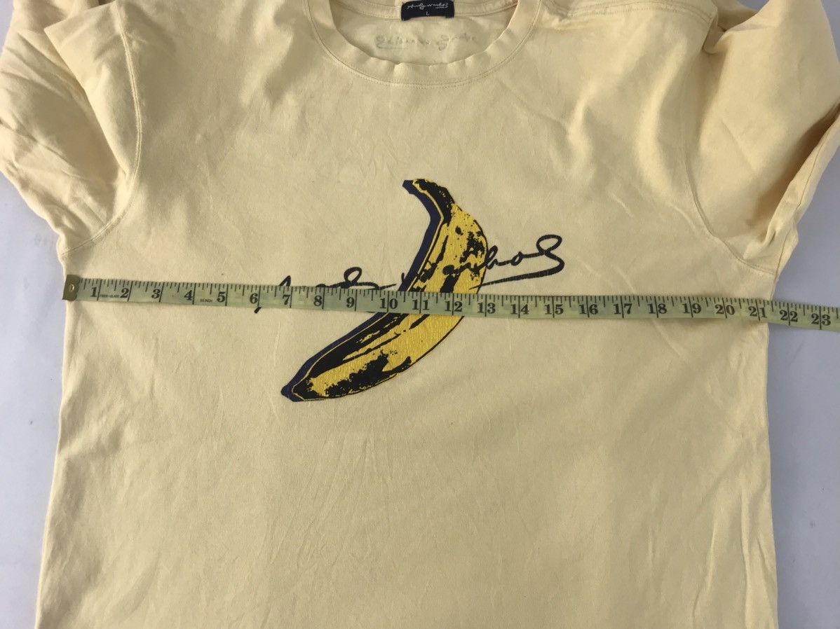 Andy Warhol × Japanese Brand Andy Warhol Banana Pop Art Big Logo T-shirt Tee Printed Size US L / EU 52-54 / 3 - 7 Thumbnail