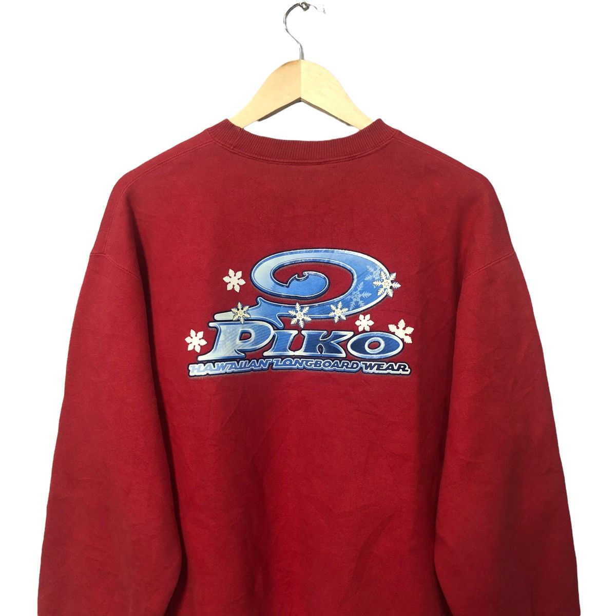 Japanese Brand Vintage Piko Hawaiian Longboard Wear Big Logo Sweatshirt Size US L / EU 52-54 / 3 - 8 Thumbnail