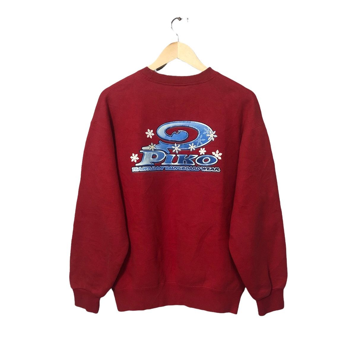 Japanese Brand Vintage Piko Hawaiian Longboard Wear Big Logo Sweatshirt Size US L / EU 52-54 / 3 - 5 Thumbnail