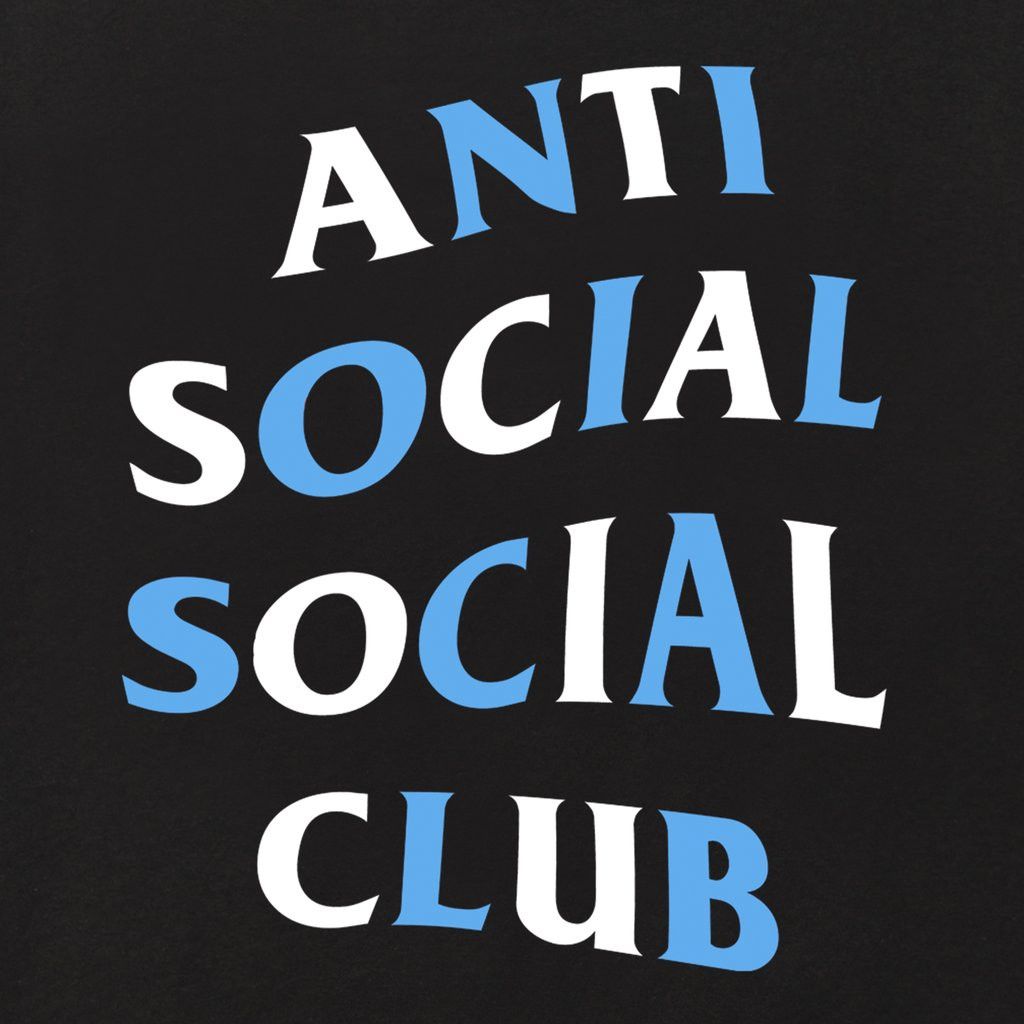 Anti Social Social Club DS White Blue ASSC Enrolled Black Tee Bape Supreme kith FOG Size US M / EU 48-50 / 2 - 3 Thumbnail