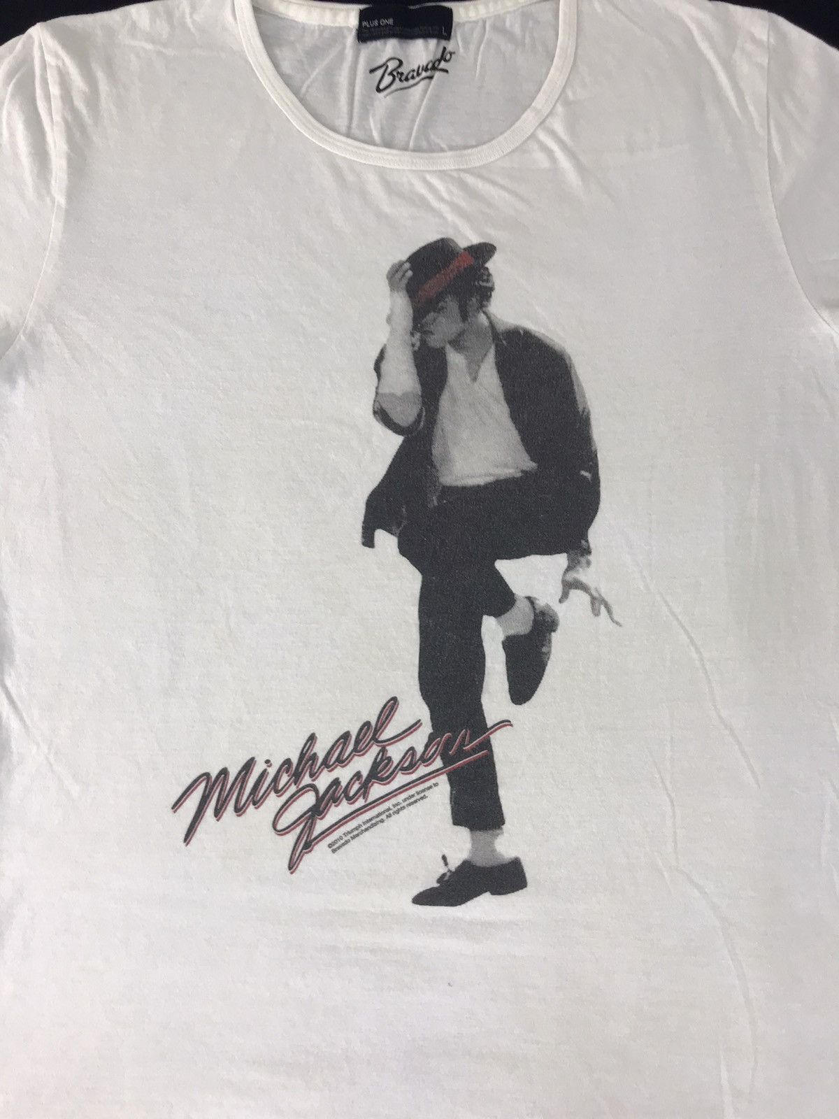 Michael Jackson × Plus One Clothing Vintage Plus One Bravado Dancing Michael Jackson Logo Size US M / EU 48-50 / 2 - 3 Thumbnail