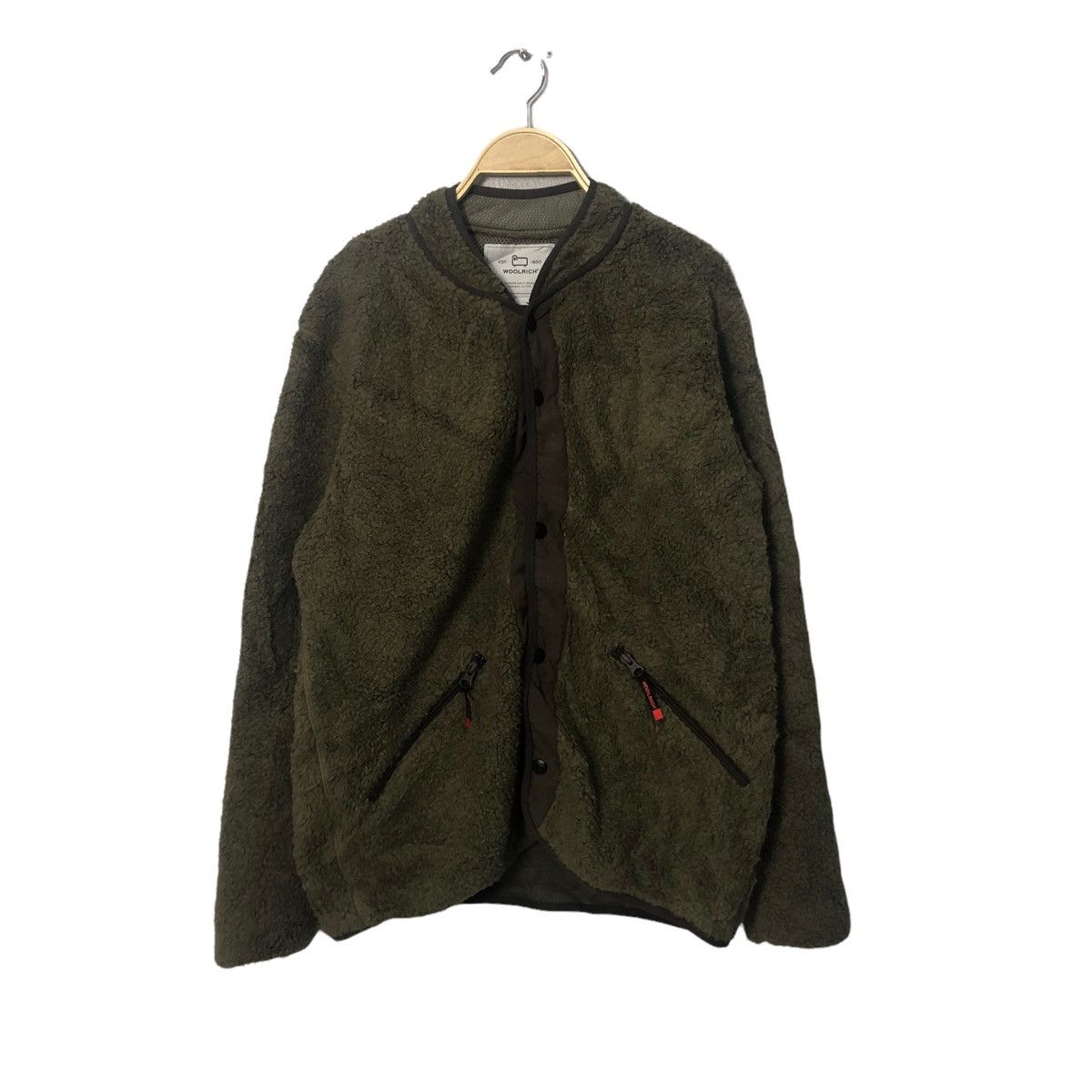 Woolrich Woolen Mills Vintage Woolrich Button Ups Fleece Sherpa Jacket Size US M / EU 48-50 / 2 - 1 Thumbnail