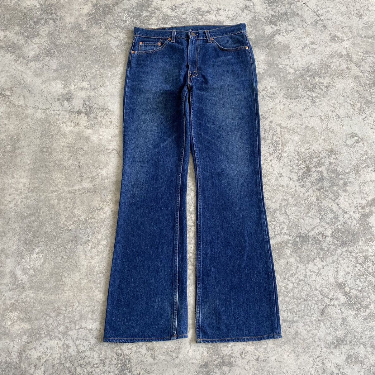 image of Levis x Vintage Y2K 2000’S Levi's 517 Flared Denim Jeans in Washed Blue, Men's (Size 33)