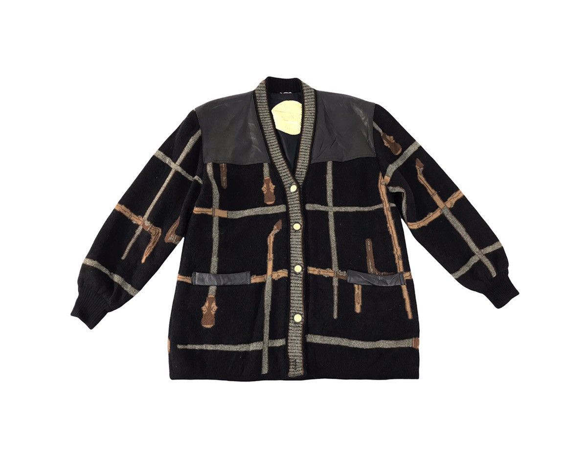 Vintage 90s Torras Made In Spain Knit Jacket Fashion Quilted Inner Size US L / EU 52-54 / 3 - 1 Thumbnail