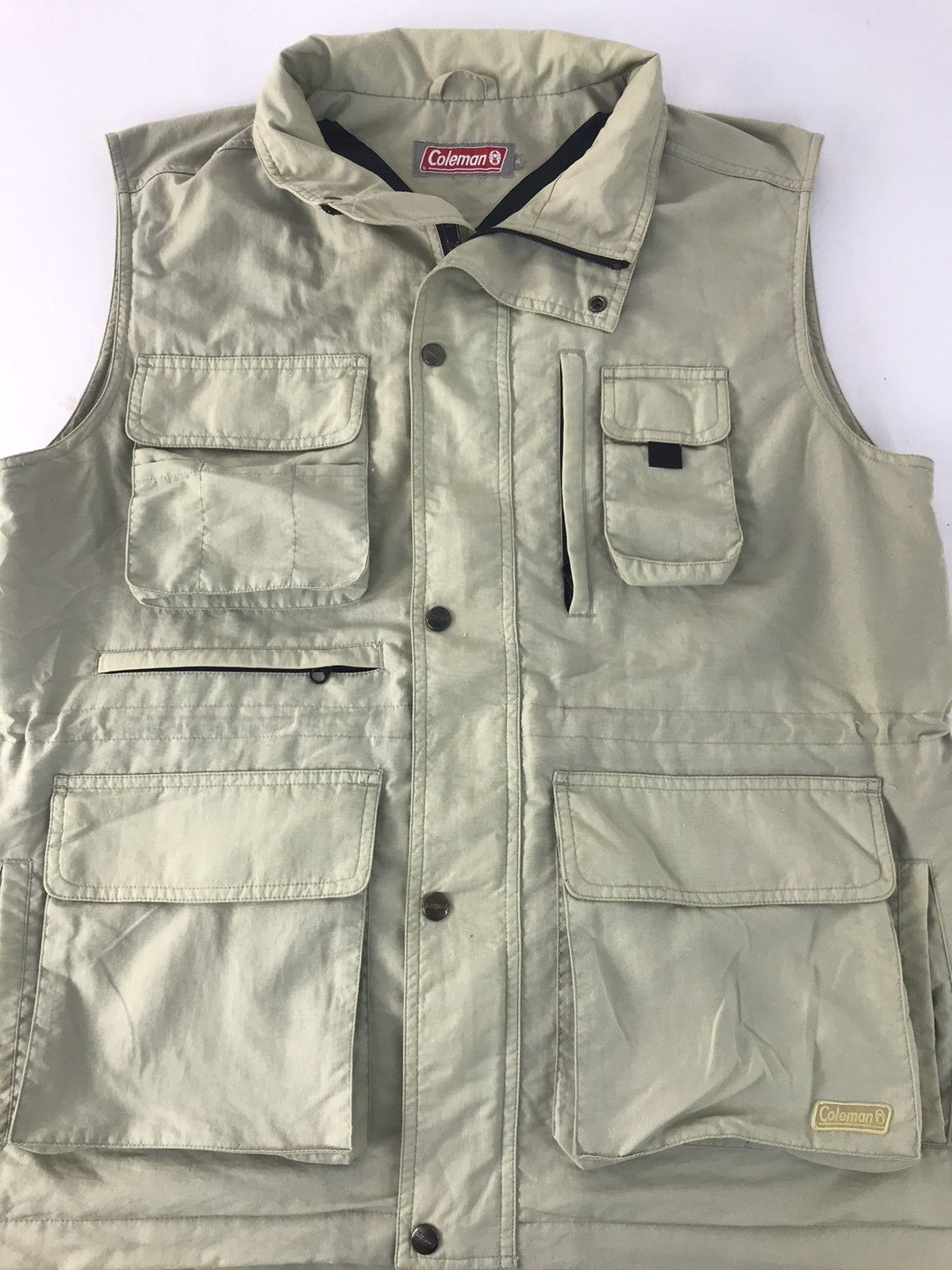 Coleman Coleman Multi Pocket Utility Vest Zipper Snap Button Design Size US XL / EU 56 / 4 - 3 Thumbnail