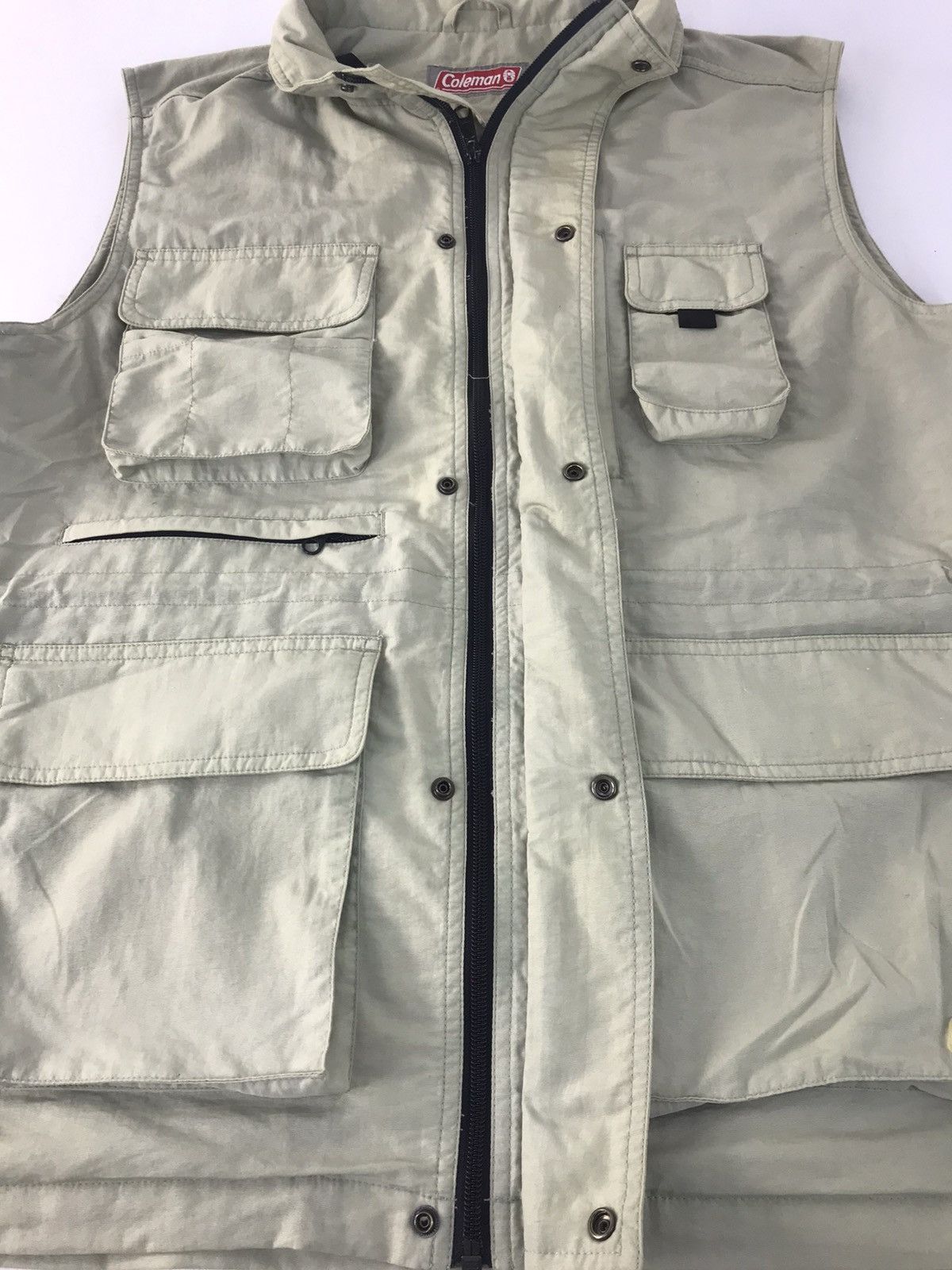 Coleman Coleman Multi Pocket Utility Vest Zipper Snap Button Design Size US XL / EU 56 / 4 - 4 Thumbnail