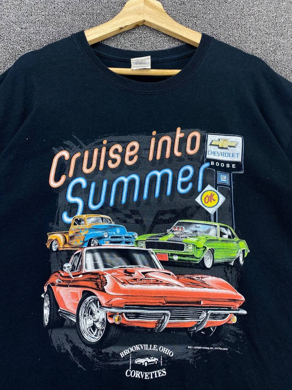 Daytona Vintage Chevrolet Classic Cruise Into Summer Tees T Shirts Size US L / EU 52-54 / 3 - 5 Thumbnail