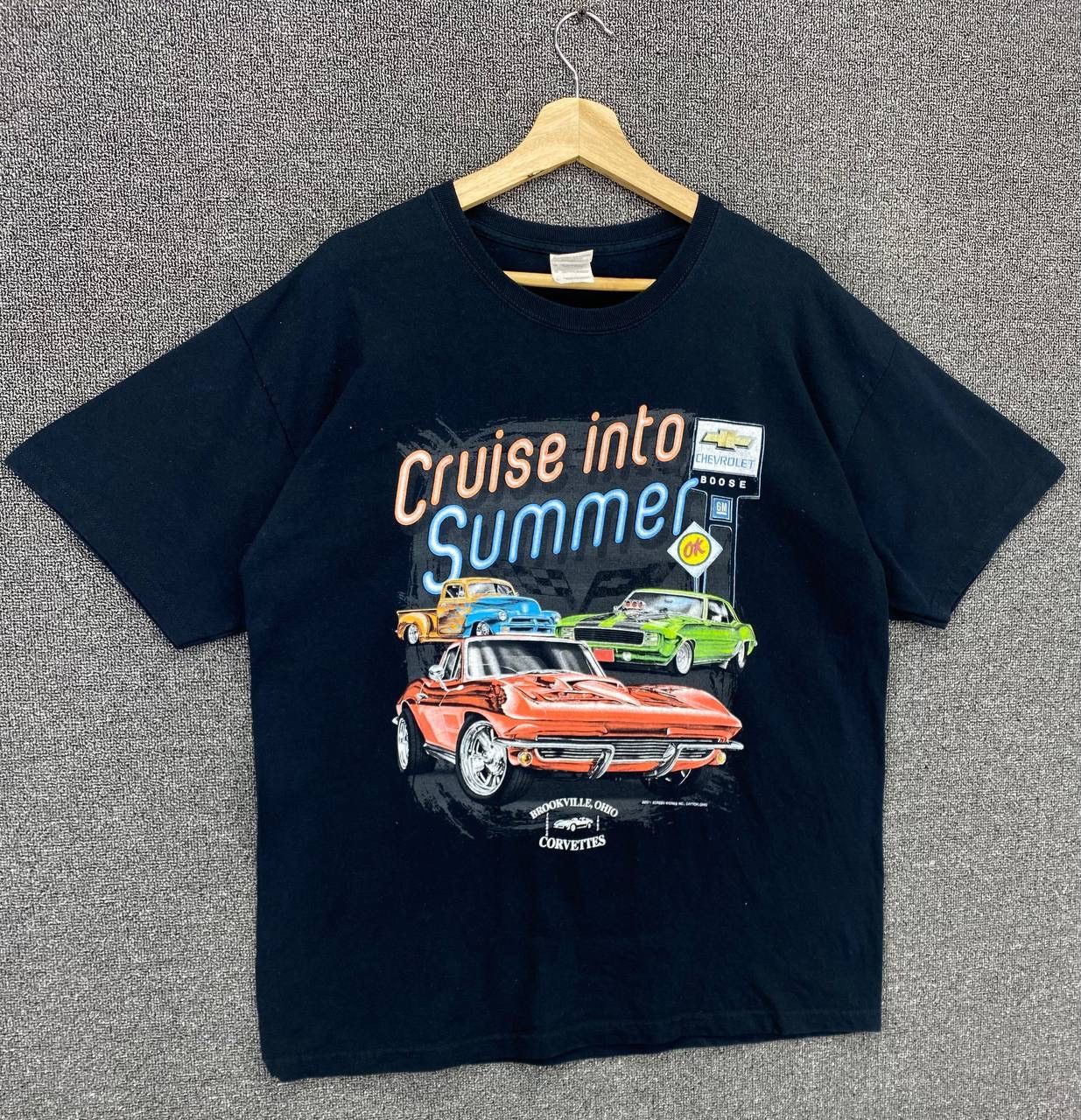 Daytona Vintage Chevrolet Classic Cruise Into Summer Tees T Shirts Size US L / EU 52-54 / 3 - 2 Thumbnail