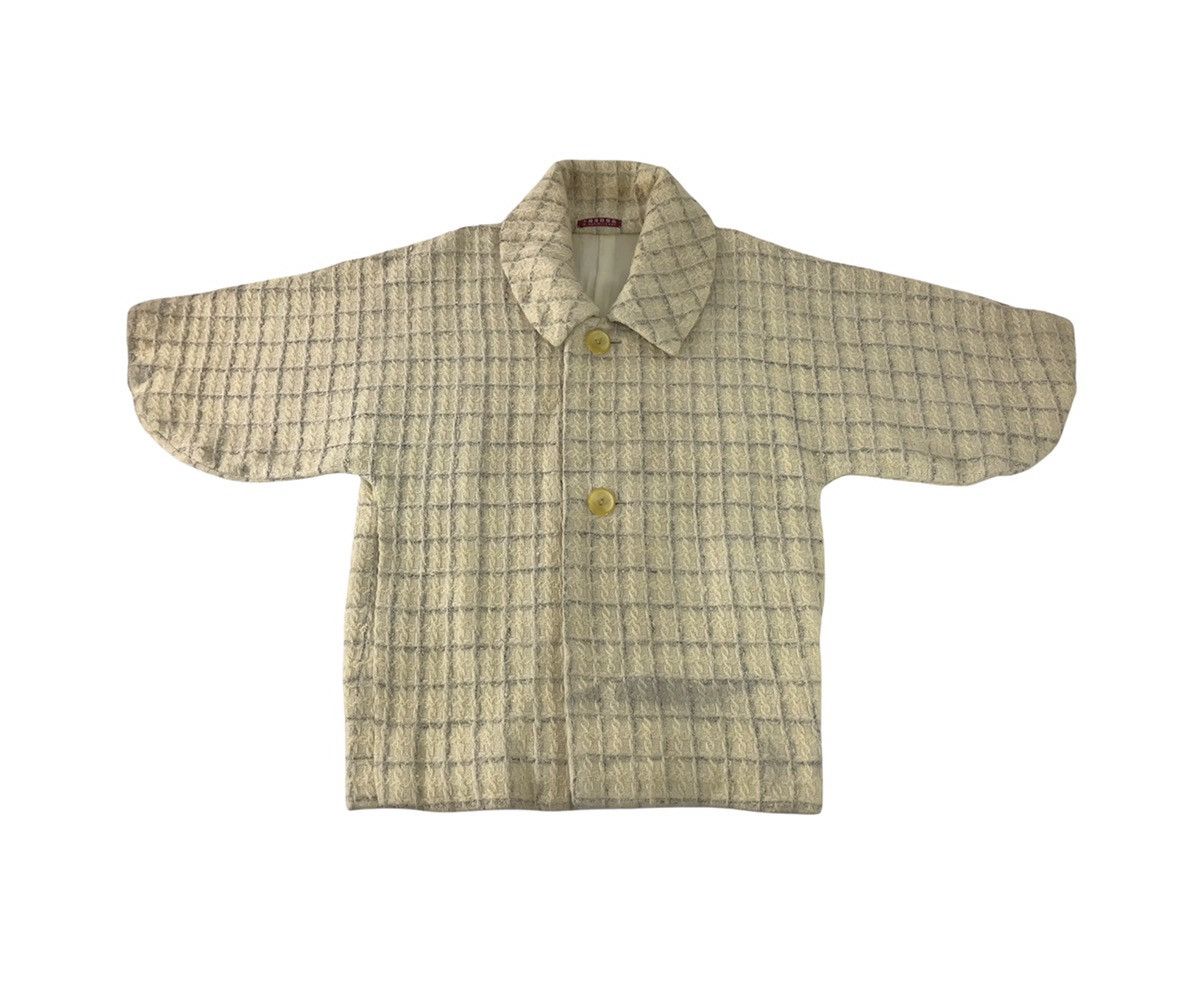 Japanese Brand Plaid Checked Uppawari Wool Button Down Shirt Japanese Brand Size L / US 10 / IT 46 - 1 Thumbnail