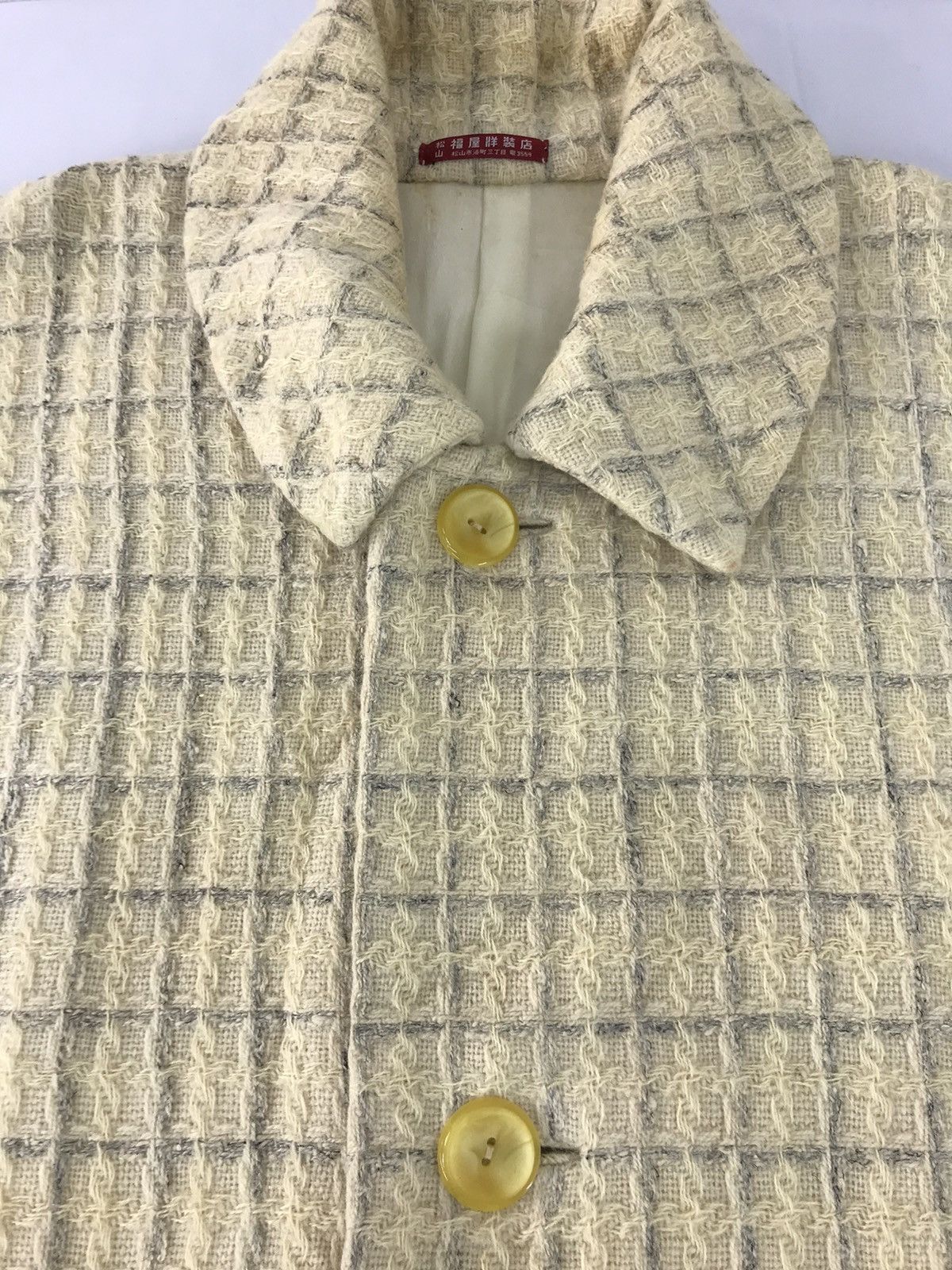 Japanese Brand Plaid Checked Uppawari Wool Button Down Shirt Japanese Brand Size L / US 10 / IT 46 - 4 Thumbnail
