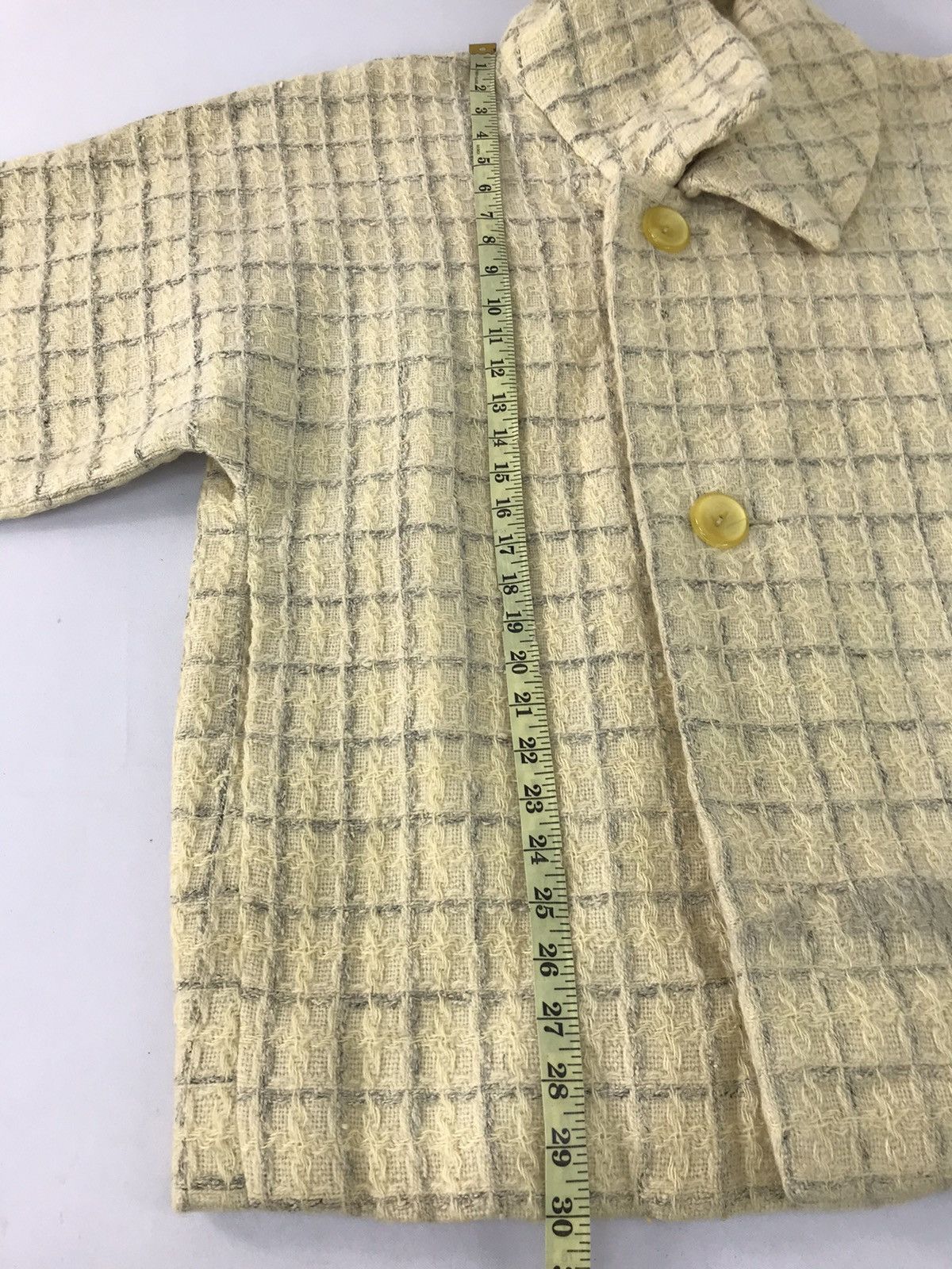 Japanese Brand Plaid Checked Uppawari Wool Button Down Shirt Japanese Brand Size L / US 10 / IT 46 - 9 Thumbnail