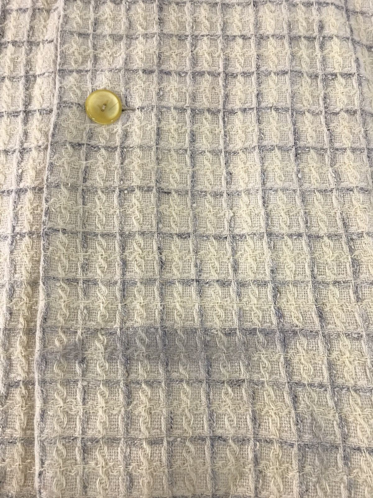 Japanese Brand Plaid Checked Uppawari Wool Button Down Shirt Japanese Brand Size L / US 10 / IT 46 - 12 Thumbnail