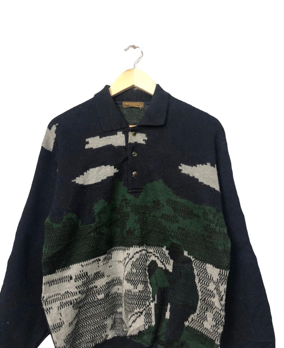 Aran Isles Knitwear Vintage New Comer Collar Nice Design Knitwear Sweater Jumper Size US M / EU 48-50 / 2 - 4 Thumbnail