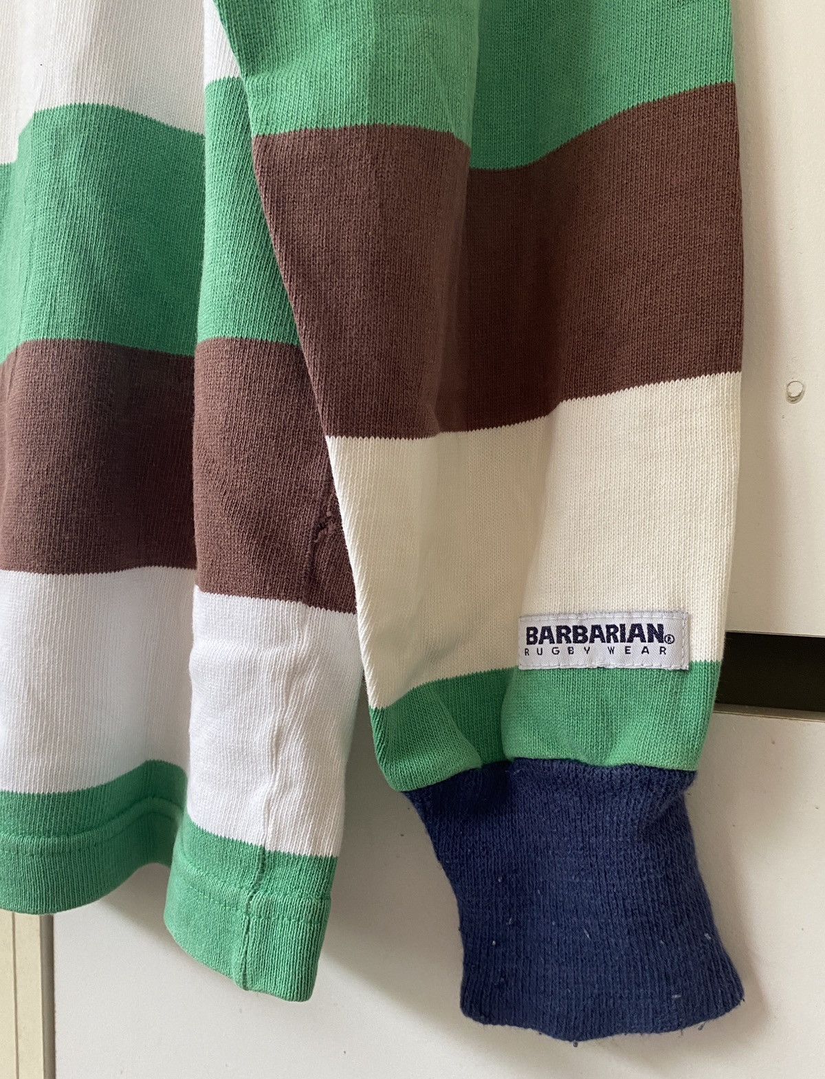 Vintage VINTAGE BARBARIAN RUGBY WEAR SHIRT Size US L / EU 52-54 / 3 - 5 Thumbnail