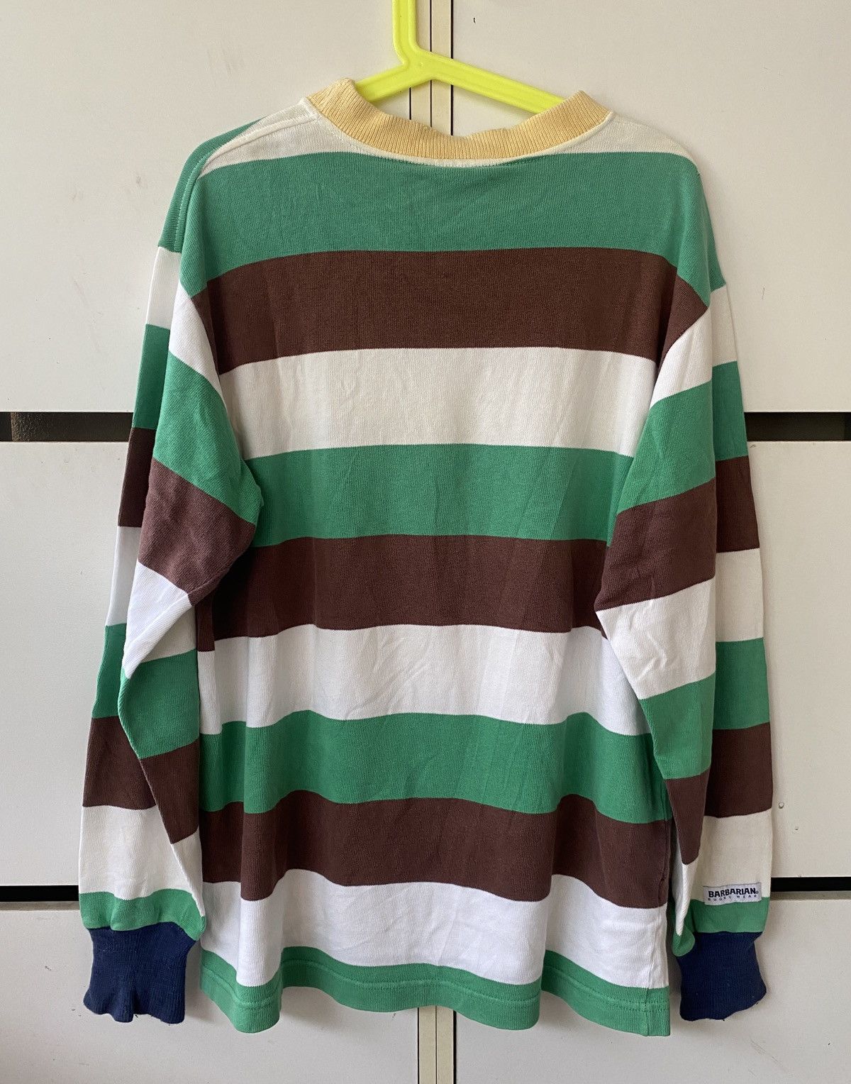 Vintage VINTAGE BARBARIAN RUGBY WEAR SHIRT Size US L / EU 52-54 / 3 - 4 Thumbnail