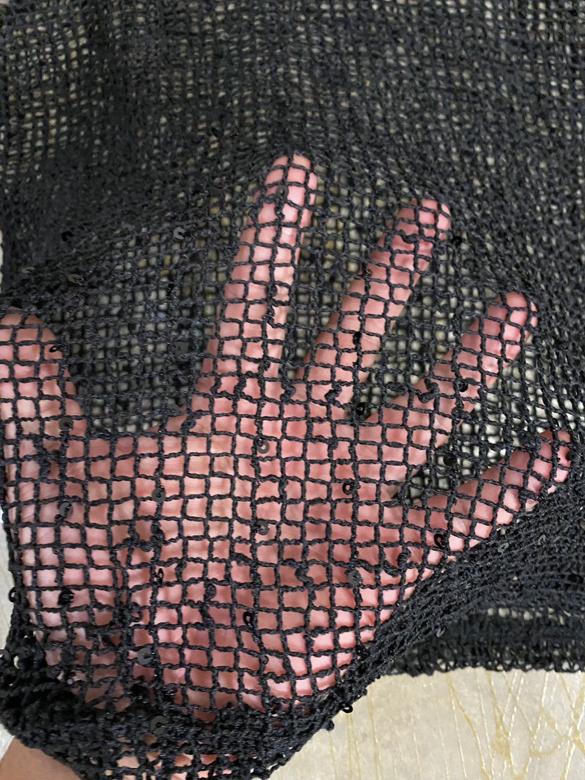 If Six Was Nine × Japanese Brand Vtg Japanese Brand Open Mesh sequin Size M / US 6-8 / IT 42-44 - 7 Thumbnail
