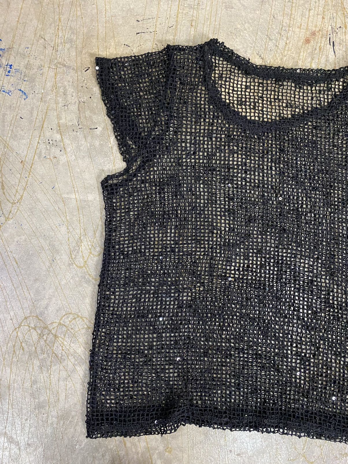 If Six Was Nine × Japanese Brand Vtg Japanese Brand Open Mesh sequin Size M / US 6-8 / IT 42-44 - 5 Thumbnail