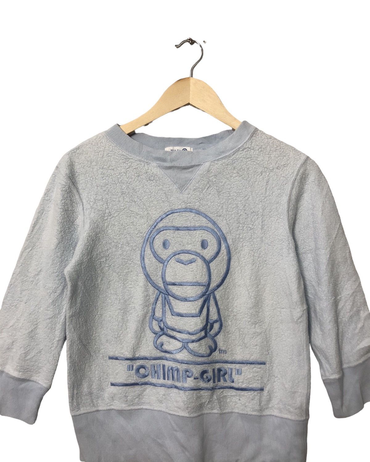 Bape Bapy Chimp Girl Sweatshirt Size XS / US 0-2 / IT 36-38 - 2 Thumbnail