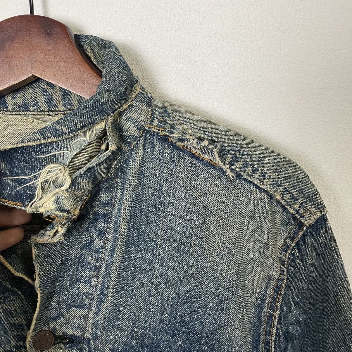 Levi's Rare‼️Vintage 90s Levis Big E Destressed Denim Jacket Size US M / EU 48-50 / 2 - 8 Thumbnail