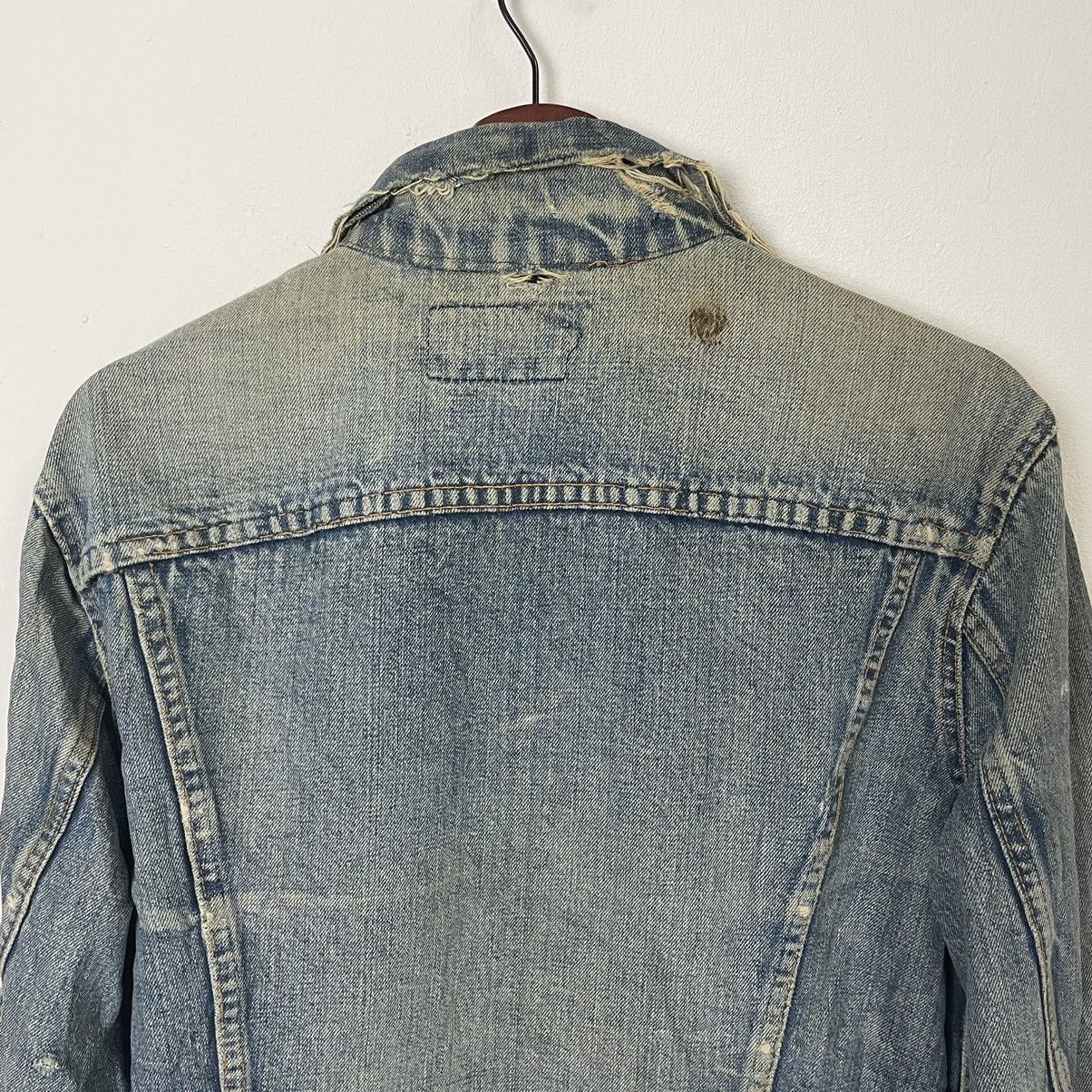 Levi's Rare‼️Vintage 90s Levis Big E Destressed Denim Jacket Size US M / EU 48-50 / 2 - 12 Thumbnail
