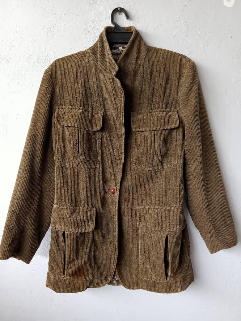 Giorgio Armani Armani Jeans Corduroy Double Ankle Coat Jacket Size US S / EU 44-46 / 1 - 1 Thumbnail