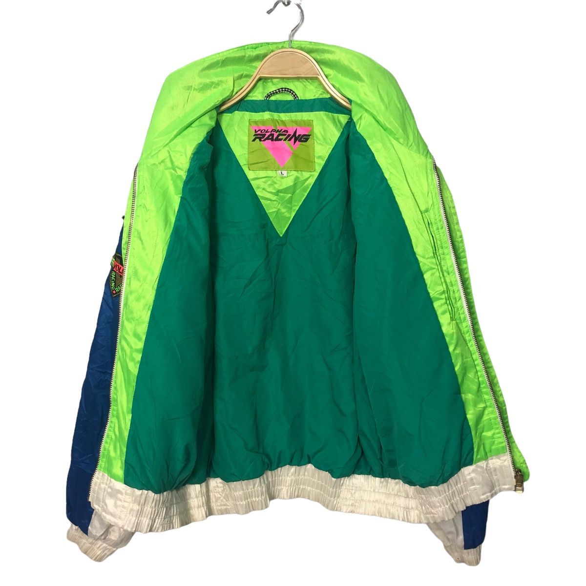 Japanese Brand Vintage Volpha Racing Zipper Ups Hoodie Jacket Size US L / EU 52-54 / 3 - 9 Thumbnail