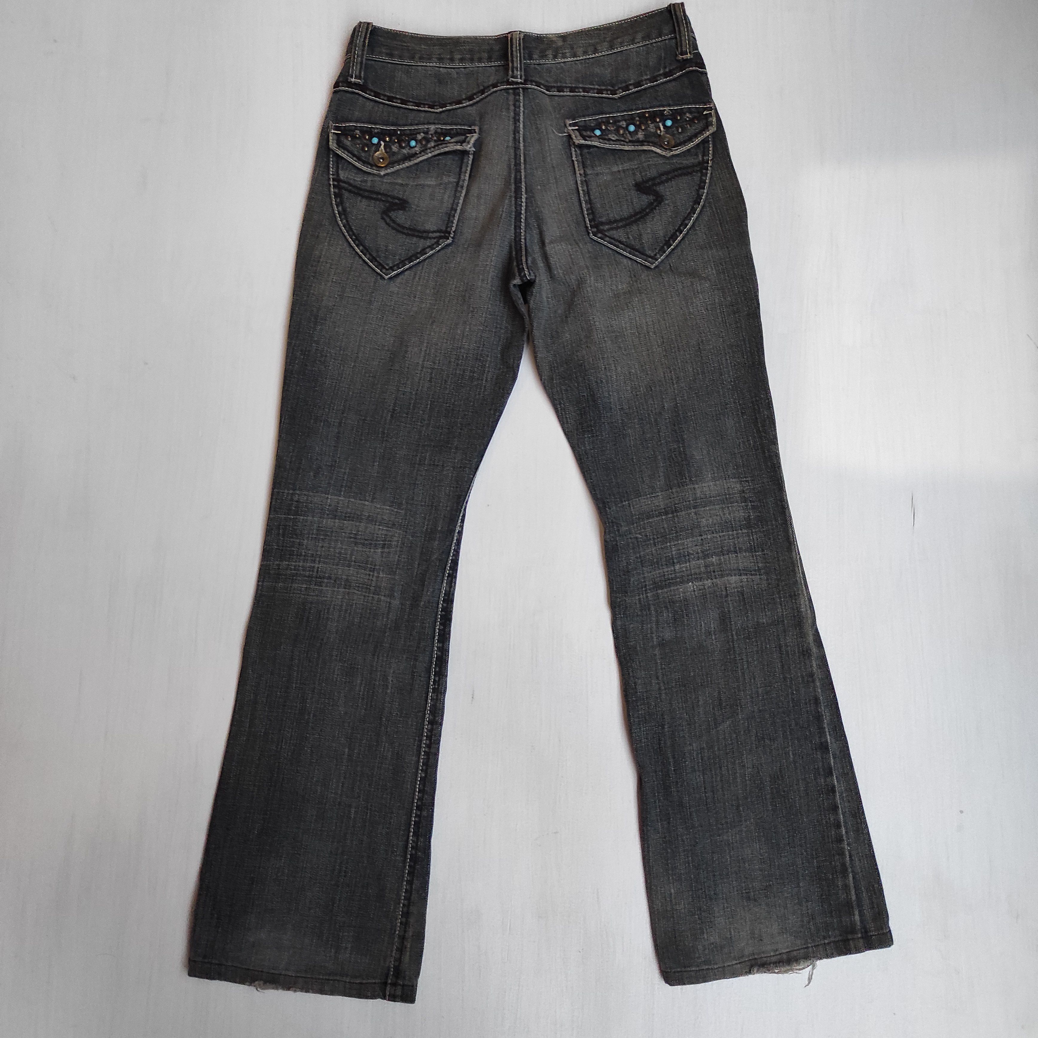 Hysteric Glamour × If Six Was Nine Flare Jeans Semantic Design Bootcut pants Size US 30 / EU 46 - 13 Thumbnail