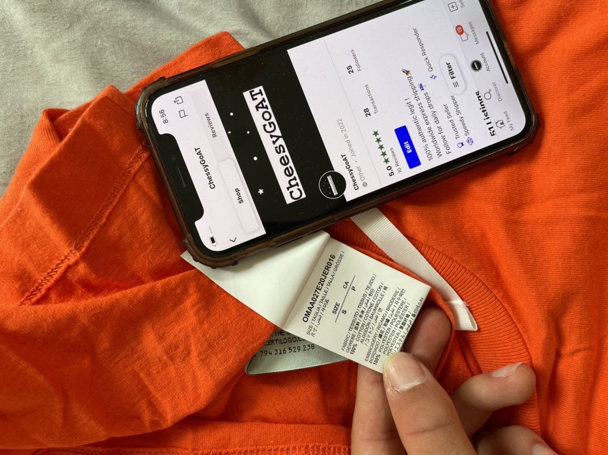 Off white worker tee