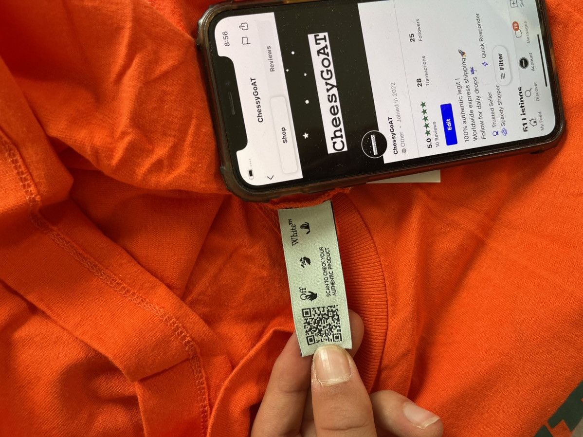 Off white worker tee