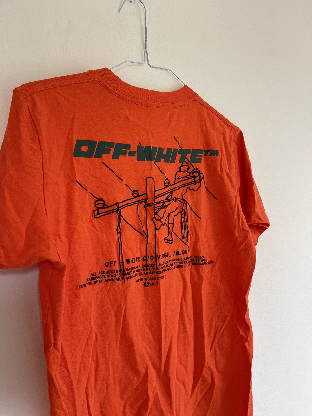 Off white worker tee