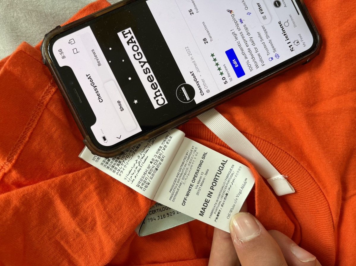 Off white worker tee