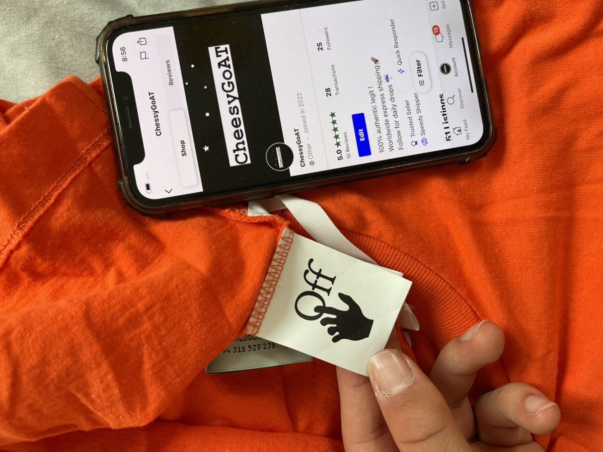 Off white worker tee