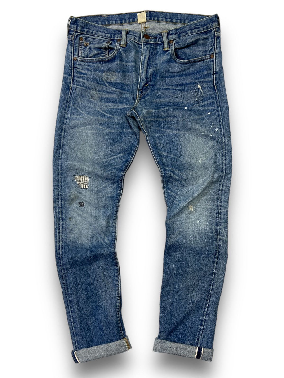 RRL Ralph Lauren 🔥 SELVEDGE RRL distressed denim Size 32" / US 10 / IT 46 - 1 Thumbnail