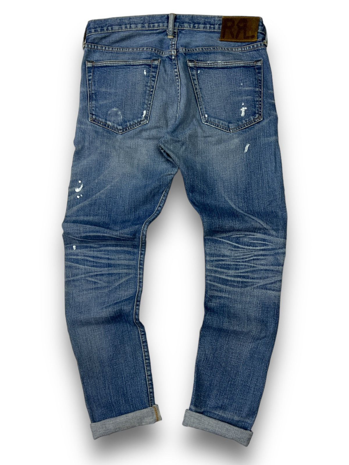 RRL Ralph Lauren 🔥 SELVEDGE RRL distressed denim Size 32" / US 10 / IT 46 - 15 Thumbnail