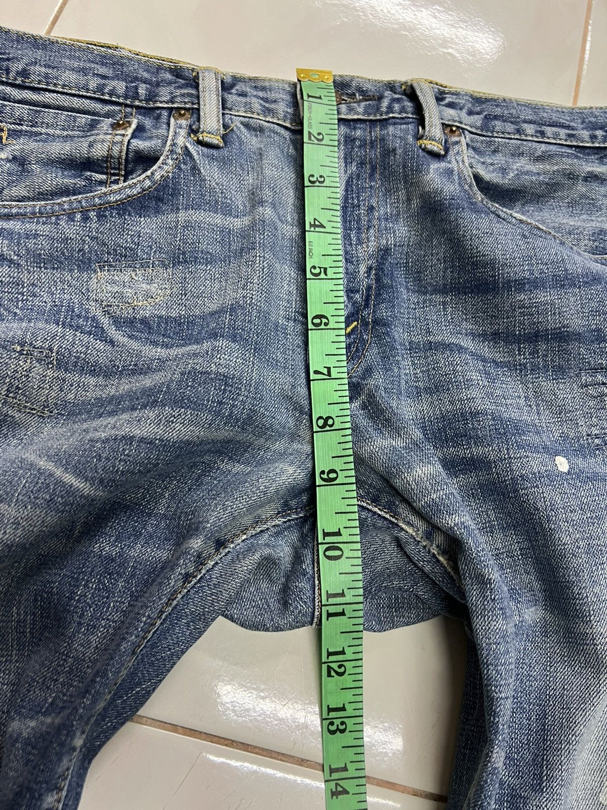 RRL Ralph Lauren 🔥 SELVEDGE RRL distressed denim Size 32" / US 10 / IT 46 - 8 Thumbnail