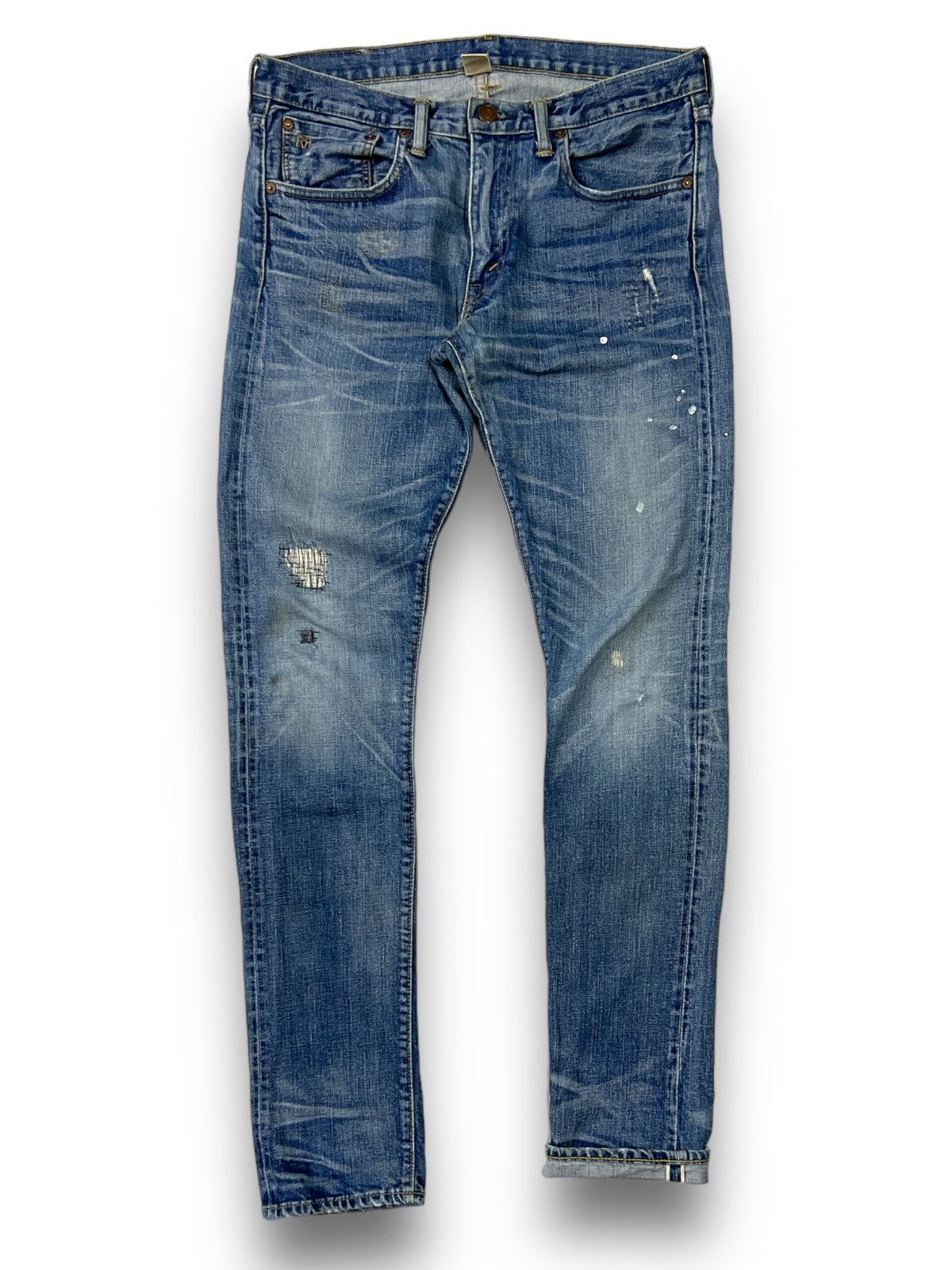 RRL Ralph Lauren 🔥 SELVEDGE RRL distressed denim Size 32" / US 10 / IT 46 - 5 Thumbnail