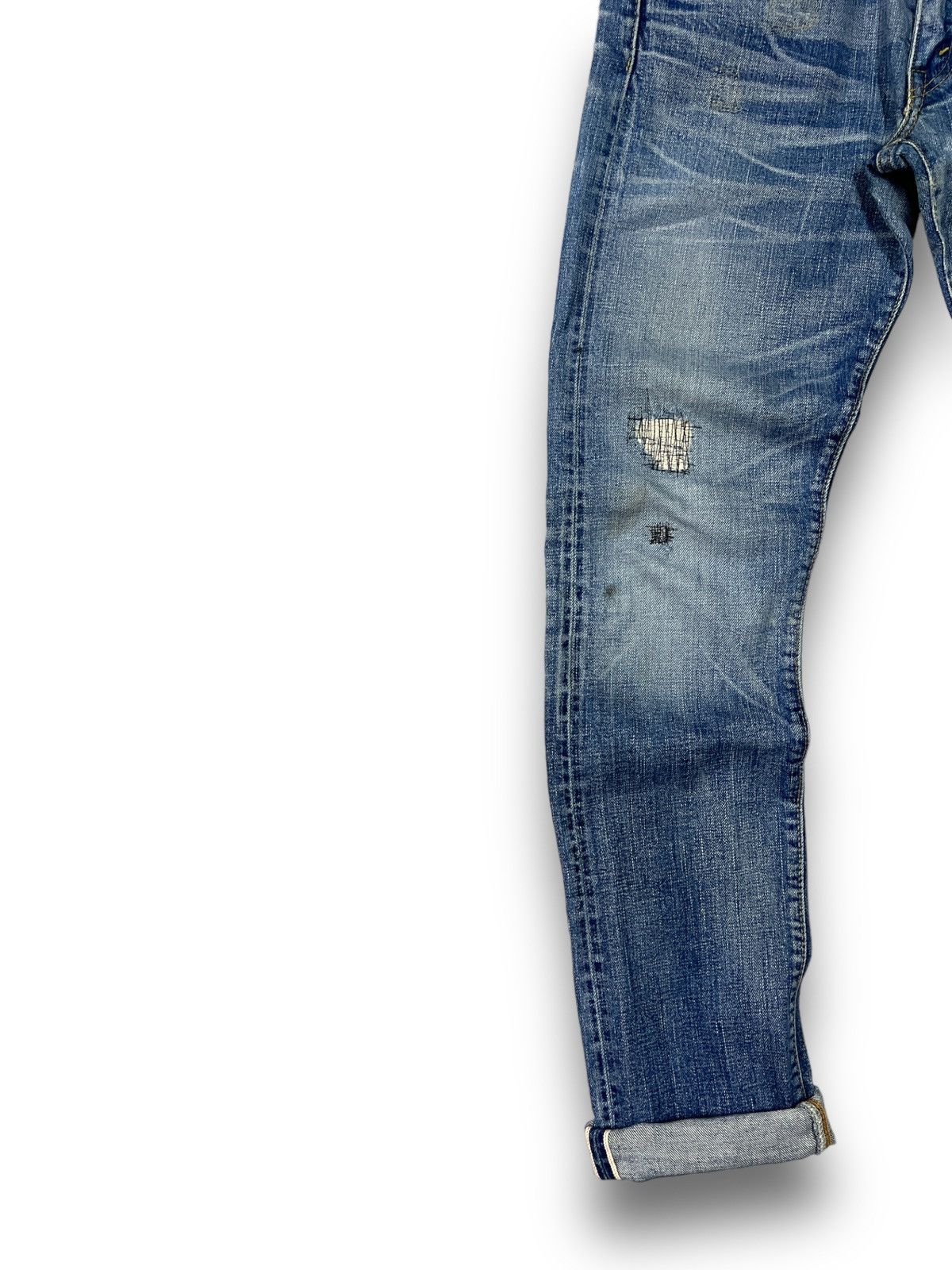 RRL Ralph Lauren 🔥 SELVEDGE RRL distressed denim Size 32" / US 10 / IT 46 - 2 Thumbnail